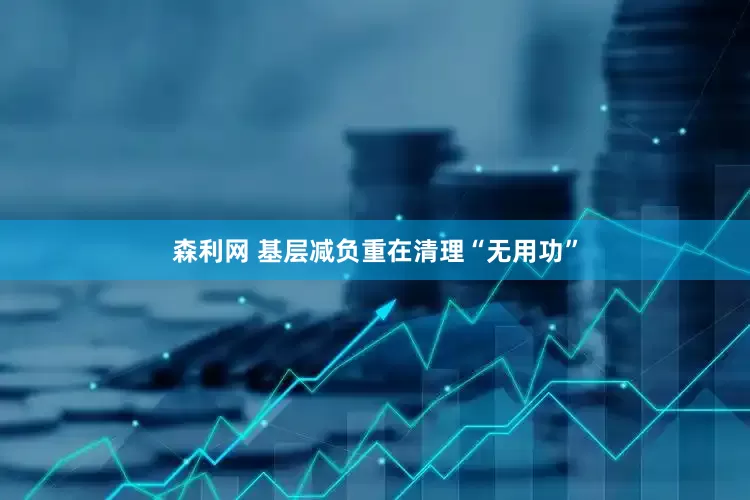 森利网 基层减负重在清理“无用功”
